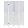 Coaster Fine Furniture 960122 Mattison - 4-Panel Room Divider Folding Shoji Screen - White