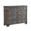 Intercon FG-BR-N4909-STE-C Forge - Tall Dresser - Brushed Steel