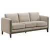 Coaster Fine Furniture 511101 Islington - Fabric Upholstered Panel Arm Sofa - Taupe