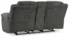 Ashley Furniture 3740694 Ashley Furniture 3740694 Frohn - Dbl Reclining Loveseat with Console - Graphite