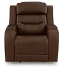 Ashley Furniture PCU1160213A Ashley Furniture PCU1160213A Knightington - Power Recliner With Audio Seating - Brown