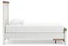 Ashley Furniture B4615B5 Ashley Furniture B4615B5 Savonport - Twin Panel Storage Bed With Storage Footboard - White / Brown