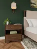 Riverside Furniture 43469 Delia - 2 Drawer Nightstand - Nouveau Walnut