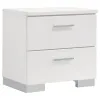 CoasterEssence 203500KE-S6 Felicity - 6 Piece King Bedroom Set - White High Gloss