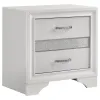 CoasterEveryday 205112 Miranda - 2-Drawer Nightstand - White