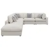 CoasterEssence 551321-SET Serene - 6 Piece Upholstered Modular Sectional Sofa - Beige