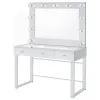 CoasterEssence 935934 Umbridge - 3-Drawer Vanity Set With Lighting - Chrome And White