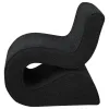 Coaster Fine Furniture 903155 Ronea - Boucle Upholstered Armless Curved Chair - Charcoal