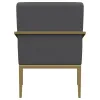 Coaster Fine Furniture 903144 Kirra - Upholstered Metal Arm Accent Chair - Dark Gray