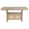 Coaster Fine Furniture 109388 Kailani - Cane Counter Height Storage Dining Table - Beige Oak