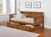 Coaster Fine Furniture 300675-SET Oakdale - Wood Twin Daybed with Trundle - Rustic Honey