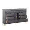 New Classic B1826-050 Symmetry - 10 Drawer Dresser - Charcoal