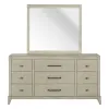 Liberty Furniture 694-BR-DM New Haven - Dresser & Mirror - Sanctuary White