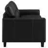 Coaster Fine Furniture 504665 Scotland - Faux Leather Upholstered Track Arm Loveseat - Black
