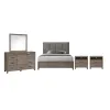 New Classic 00-B3412-25N New Classic 00-B3412-25N Harrisburg - 6/0 Western King 5 Piece Bedroom Set (Bed, Dresser, Mirror, 2 Nightstands) - Walnut