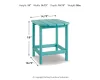 Ashley Furniture P012-703 Ashley Furniture P012-703 Sundown Treasure - Rectangular End Table - Turquoise