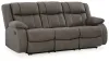 Ashley Furniture 6880488 First Base - Reclining Sofa - Gunmetal