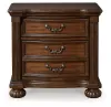 Ashley Furniture B764-93 Lavinton - Three Drawer Night Stand - Brown