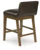 Ashley Furniture D974-124 Cabalynn - Upholstered Barstool (Set of 2) - Two-tone Brown