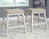 Ashley Furniture D394/32/024(4) Ashley Furniture D394/32/024(4) Skempton - 5 Pc. - Counter Table, 4 Upholstered Stools - White