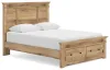 Ashley Furniture PCB1170B4 Ashley Furniture PCB1170B4 Makidern - Queen Panel Storage Bed With Storage Footboard - Tan