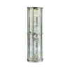 Pulaski Furniture 21395 PFC Curios - Lighted Half Round 5 Shelf Curio Cabinet - Aged Silver