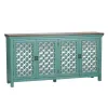 Liberty Furniture 2011-AC7236 Liberty Furniture 2011-AC7236 Kensington - 4 Door Accent Cabinet - Turquoise / Worn Wood Tone