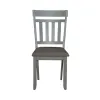 Liberty Furniture 131-C6501S Newport - Splat Back Side Chair - Smokey Gray / Carbon Gray