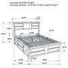 CoasterEssence 202701Q Briana - Wood Queen Storage Bookcase Bed - Black