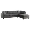CoasterEveryday 500413-S2 Stonenesse - Sectional Sofa With Storage Ottoman Set - Gray
