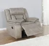 CoasterEveryday 651353 Greer - Upholstered Swivel Glider Recliner Chair - Taupe