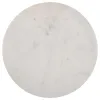 CoasterEssence 931227 Miguel - Round Marble Top Coffee Table - White And Black