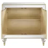 CoasterEssence 951854 Lupin - 2-Door Mirrored Storage Accent Cabinet - Champagne