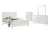 New Classic 02-044W-34C New Classic 02-044W-34C Tamarack - Queen 4 Piece Bedroom Set (Bed, Dresser, Mirror, Chest) - White