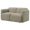 Coaster Fine Furniture 509815 Dorset - Fabric Upholstered Round Track Arm Loveseat - Brown