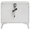 Coaster Fine Furniture 215792 Cassia - 2-Drawer Nightstand Bedside Table - White High Gloss