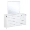 Coaster Fine Furniture 225073M Gracemont - 8-Drawer Bedroom Dresser With Mirror - White