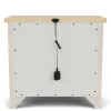 Riverside Furniture 79469 Glenndale - Two Drawer Nightstand - Aged White / Wheat