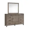 New Classic 00-B3412-DM New Classic 00-B3412-DM Harrisburg - Dresser & Mirror - Walnut