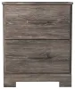 Ashley Furniture B2587-92 Ralinksi - Two Drawer Night Stand - Gray