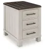 Ashley Furniture T796-7 Darborn - Chair Side End Table - Gray / Brown