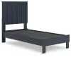 Ashley Furniture EB1528/231/245/155/111 Ashley Furniture EB1528/231/245/155/111 Simmenfort - 4 Pc. - Dresser, Chest, Twin Platform Bed - Navy Blue