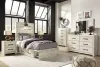 Ashley Furniture B192/31/36/53/52/50(2)/B100-11 Ashley Furniture B192/31/36/53/52/50(2)/B100-11 Cambeck - 7 Pc. - Dresser, Mirror, Twin Panel Bed with 4 Storage Drawers - Whitewash