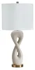 Ashley Furniture L236024 Judrich - Poly Table Lamp - White / Gold Finish
