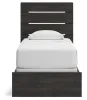 Ashley Furniture PCB2108B11 Hollivern - Twin Panel Bed - Dark Gray