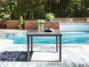 Ashley Furniture PCP326-615 Rocky Creek - Square Dining Table With Umbrella Option - Gray