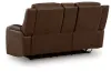 Ashley Furniture PCU1160218A Knightington - Power Reclining Loveseat With Audio Seating - Brown
