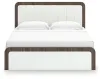 Ashley Furniture PCB1108B8 Kendanport - King Upholstered Bed - White / Brown