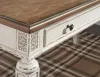 Ashley Furniture H743H1 Realyn - Home Office L Shaped Desk - White / Brown