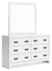Ashley Furniture B427B1 Binterglen - Dresser And Mirror - White
